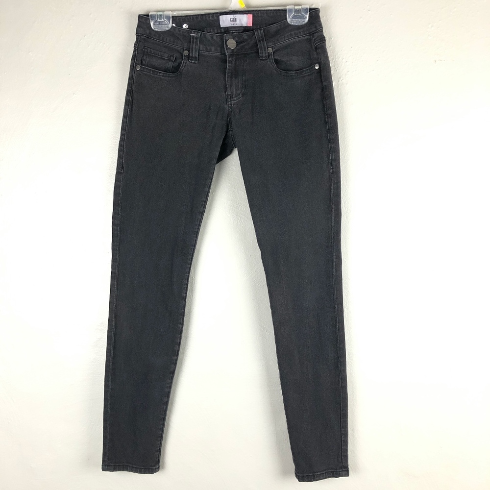 CAbi Jeans Curvy Skinny Black Jeans Womens Sz 2